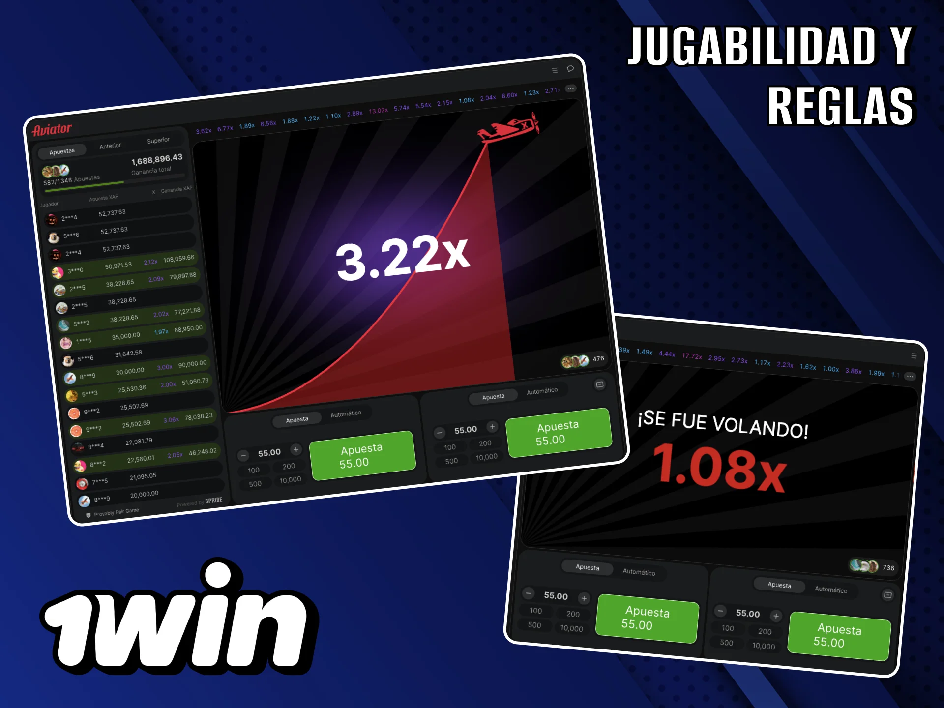 Antes de jugar a Aviator en el sitio web de 1Win, lee atentamente las reglas.