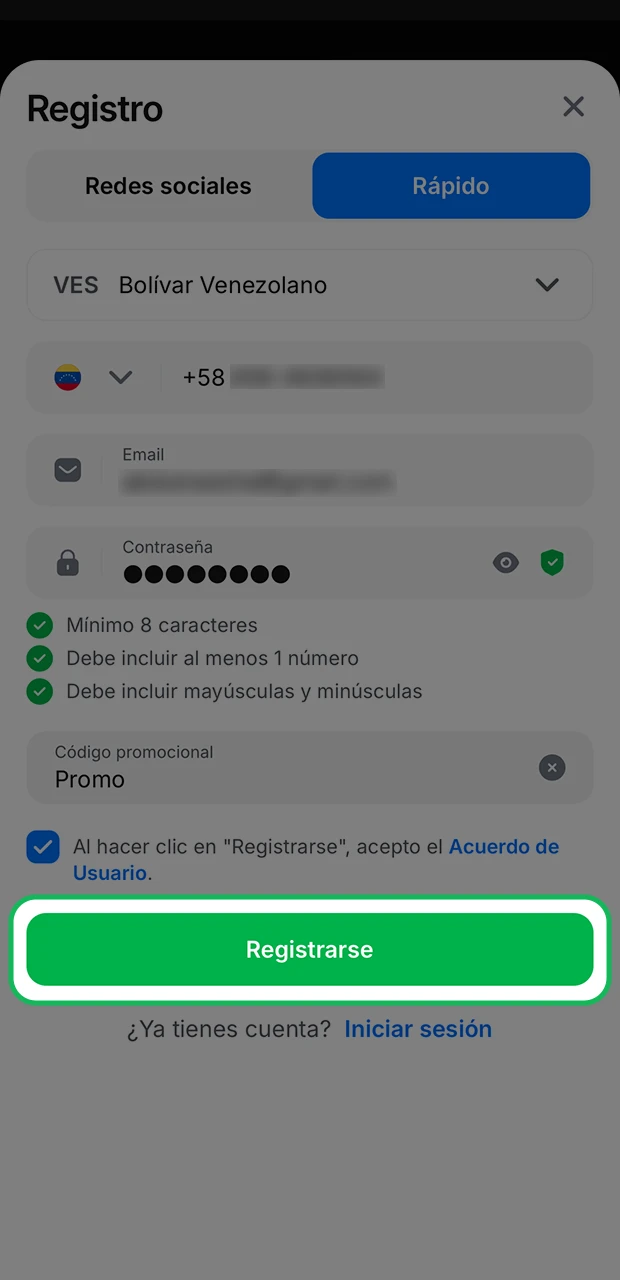 Completa el registro y sumérgete en el mundo de la emoción y las apuestas con 1Win.